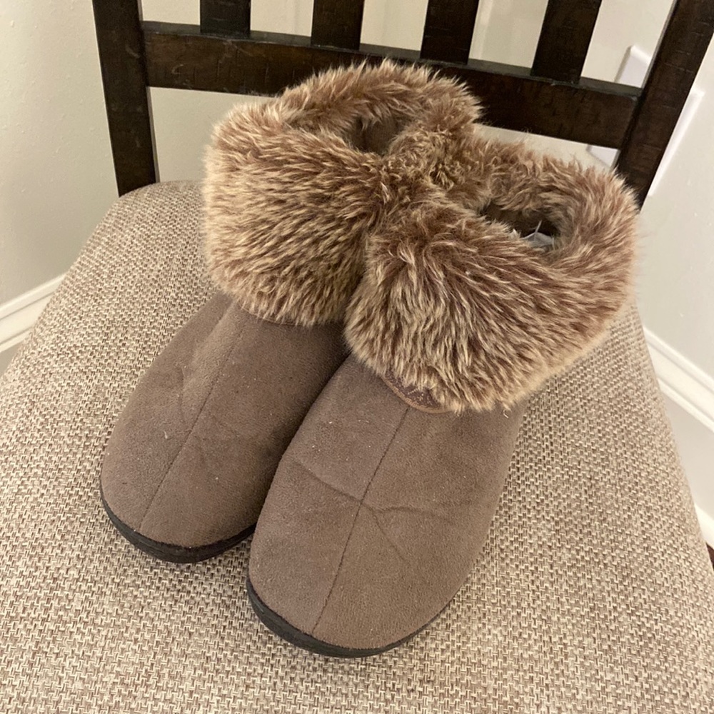 Isotoner fur slipper boots